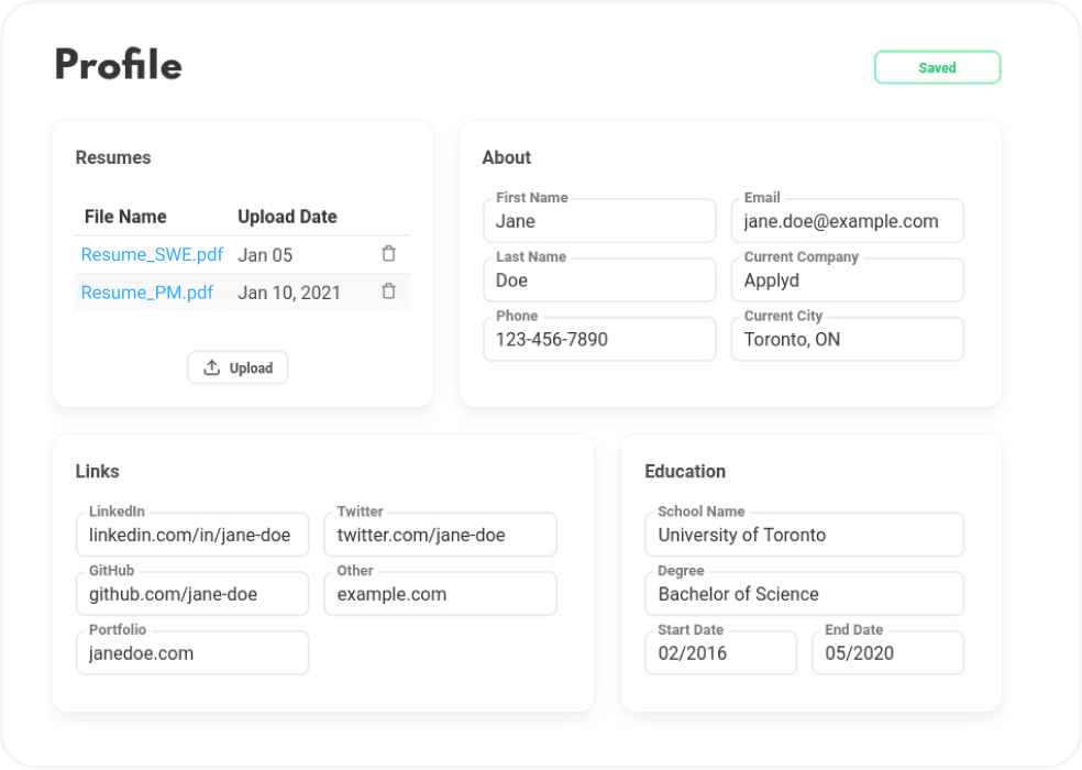 Applyd Profile
